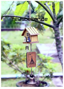 Mein Nachbar Totoro Holzhaus Fenster Deko hängend Studio Ghibli Windspiel